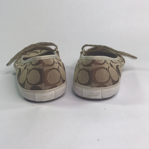Coach flat womens sneakers with strap - Picture 5 of 8